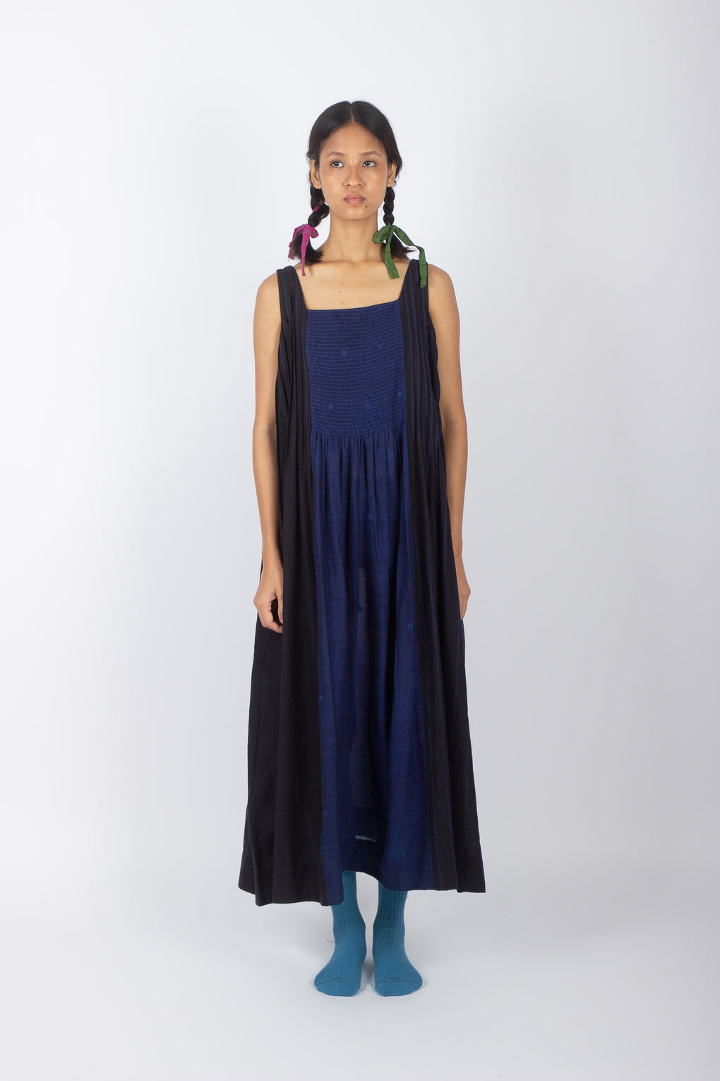 Sonora: Handwoven Jamdani Angrakha Wrap Dress