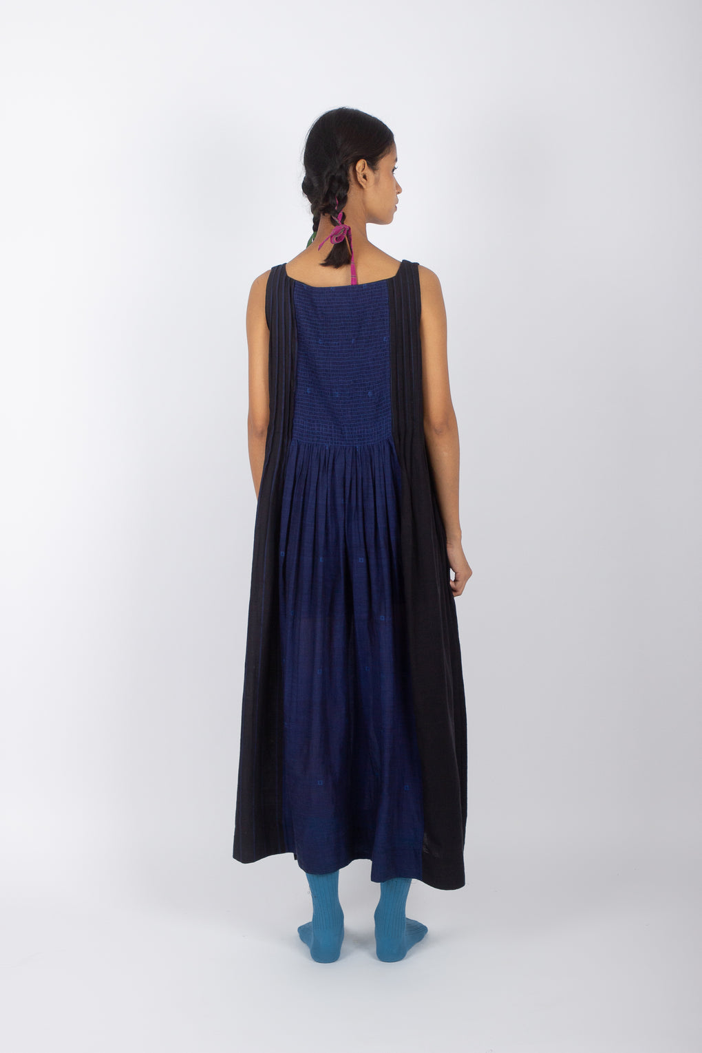 Sonora: Handwoven Jamdani Angrakha Wrap Dress