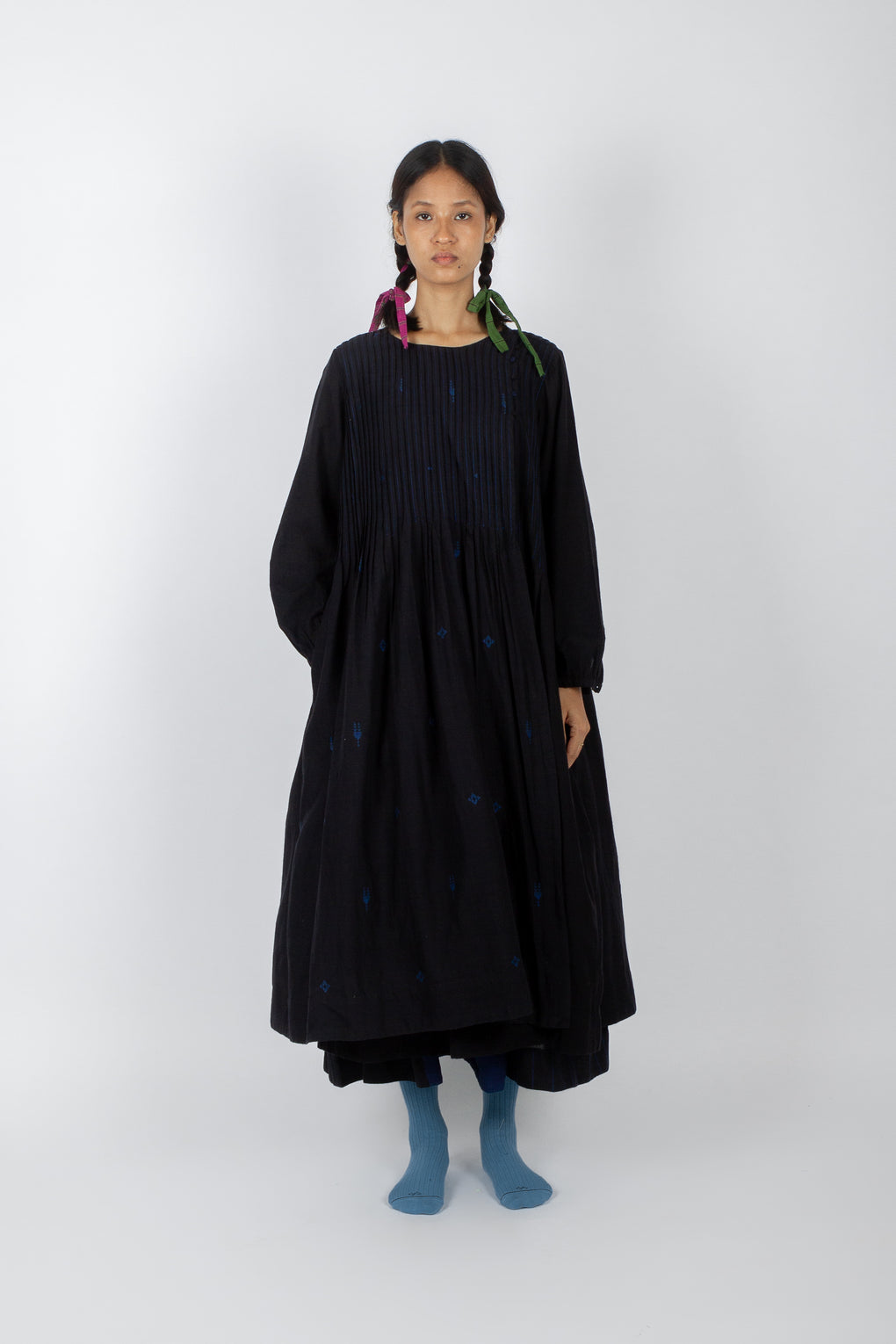 Sonora: Handwoven Jamdani Angrakha Wrap Dress