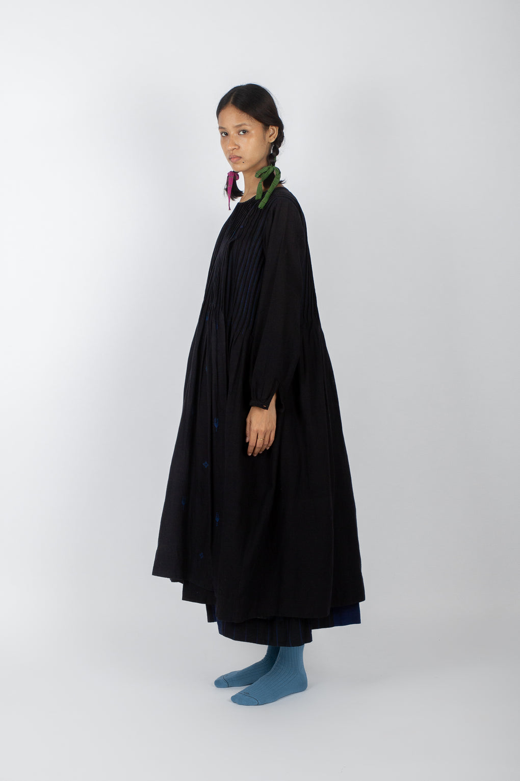 Sonora: Handwoven Jamdani Angrakha Wrap Dress