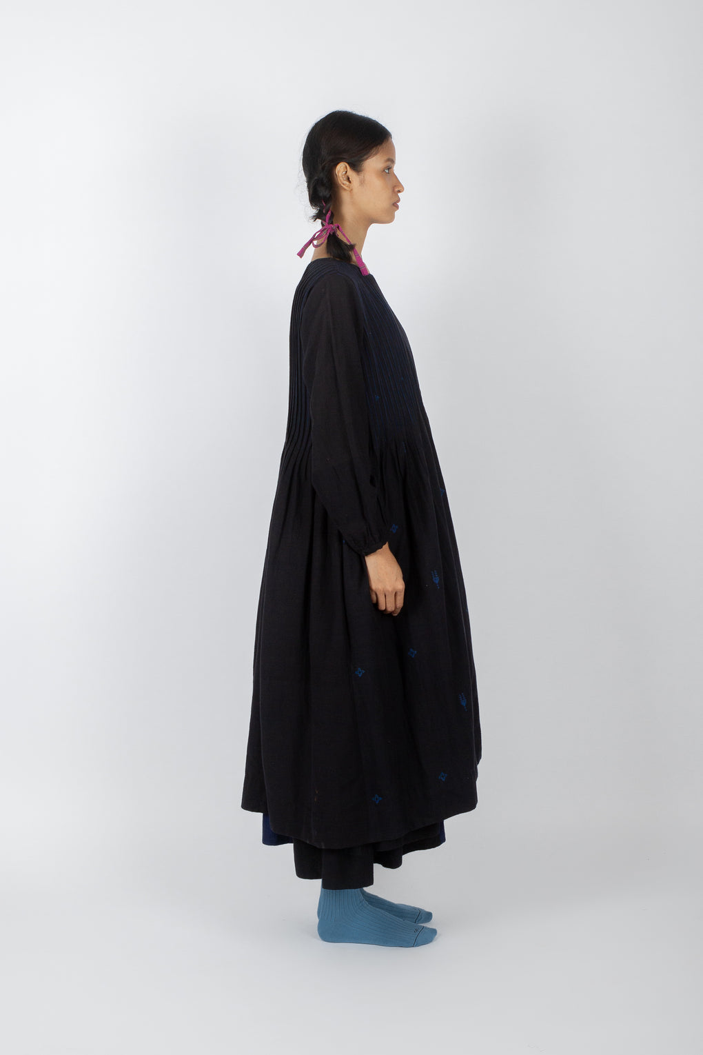 Sonora: Handwoven Jamdani Angrakha Wrap Dress