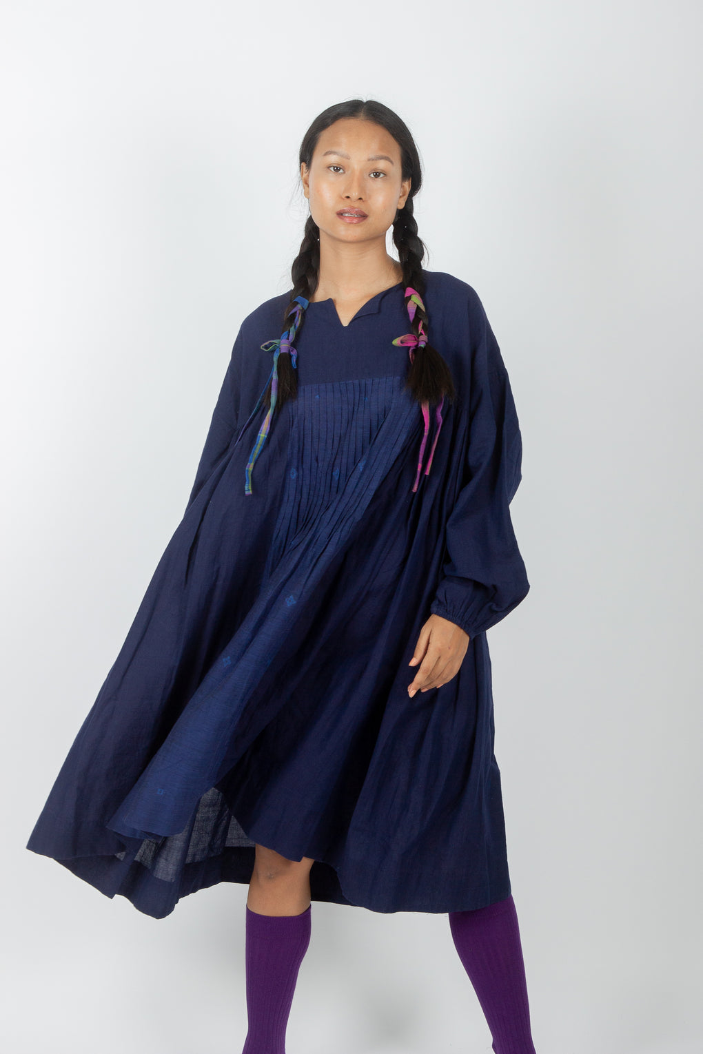 Hirta: Handwoven Kimono Jamdani Dress
