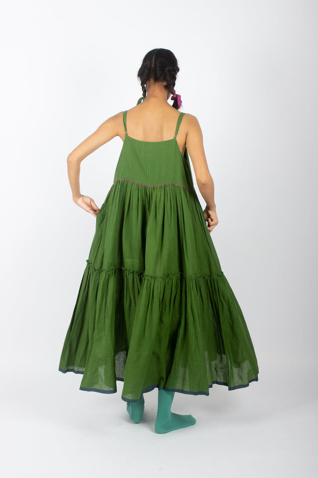 Sibirica: Jamdani Muslin Wrap Dress