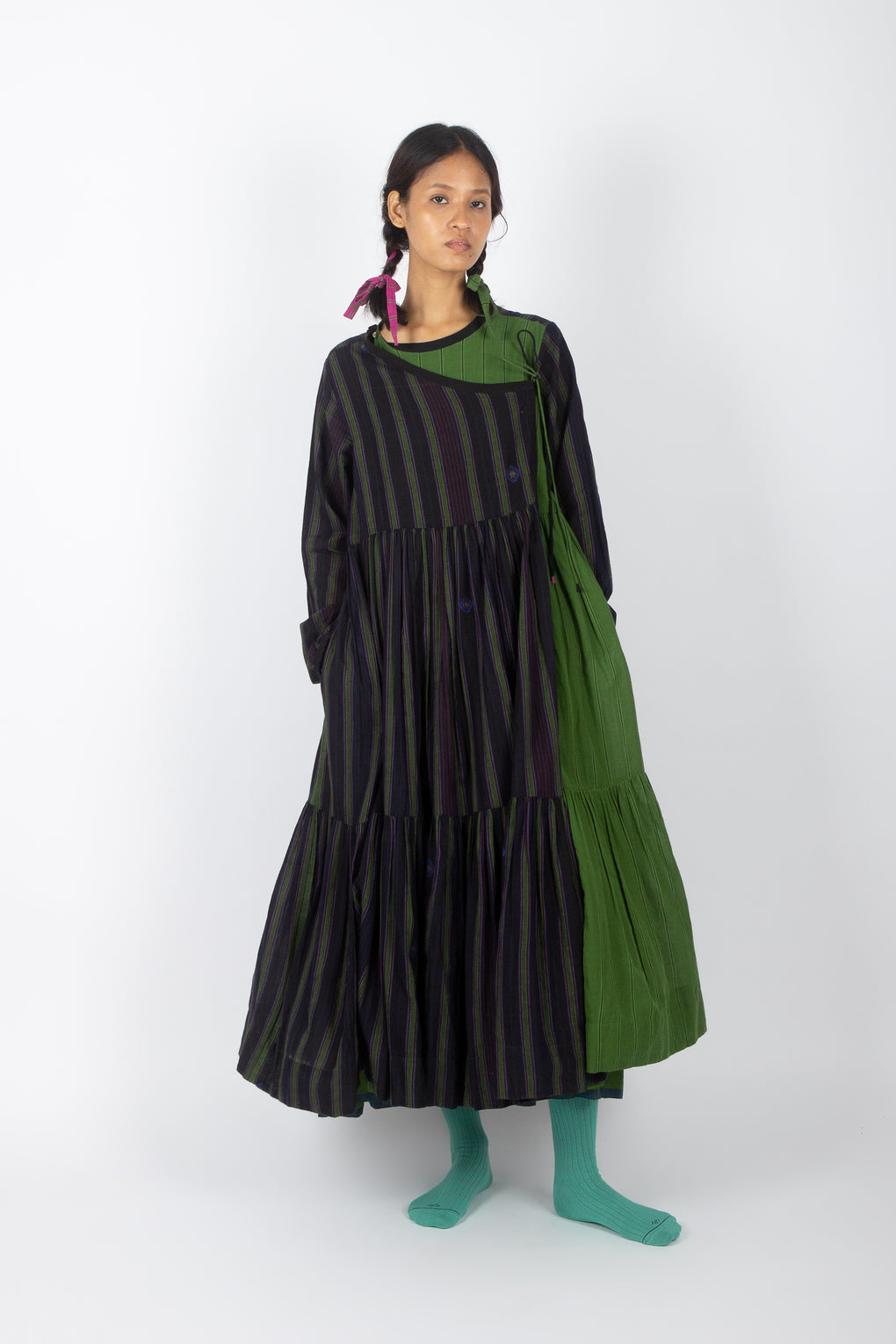 Sibirica: Jamdani Muslin Wrap Dress