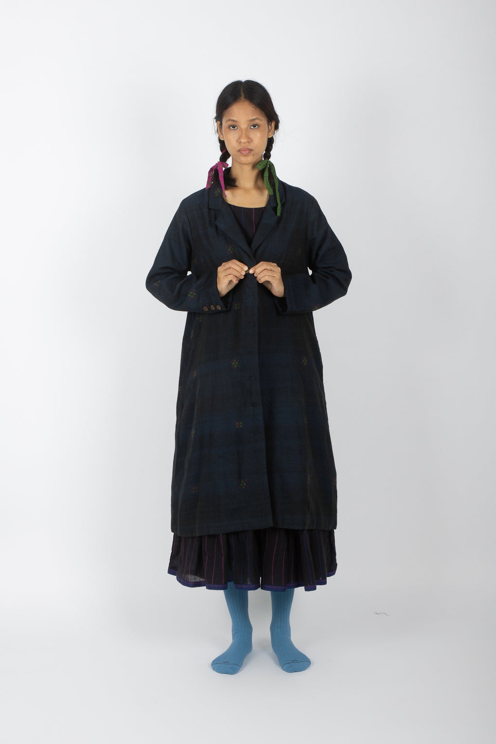 Murina: Handwoven Marino Wool Trench Coat