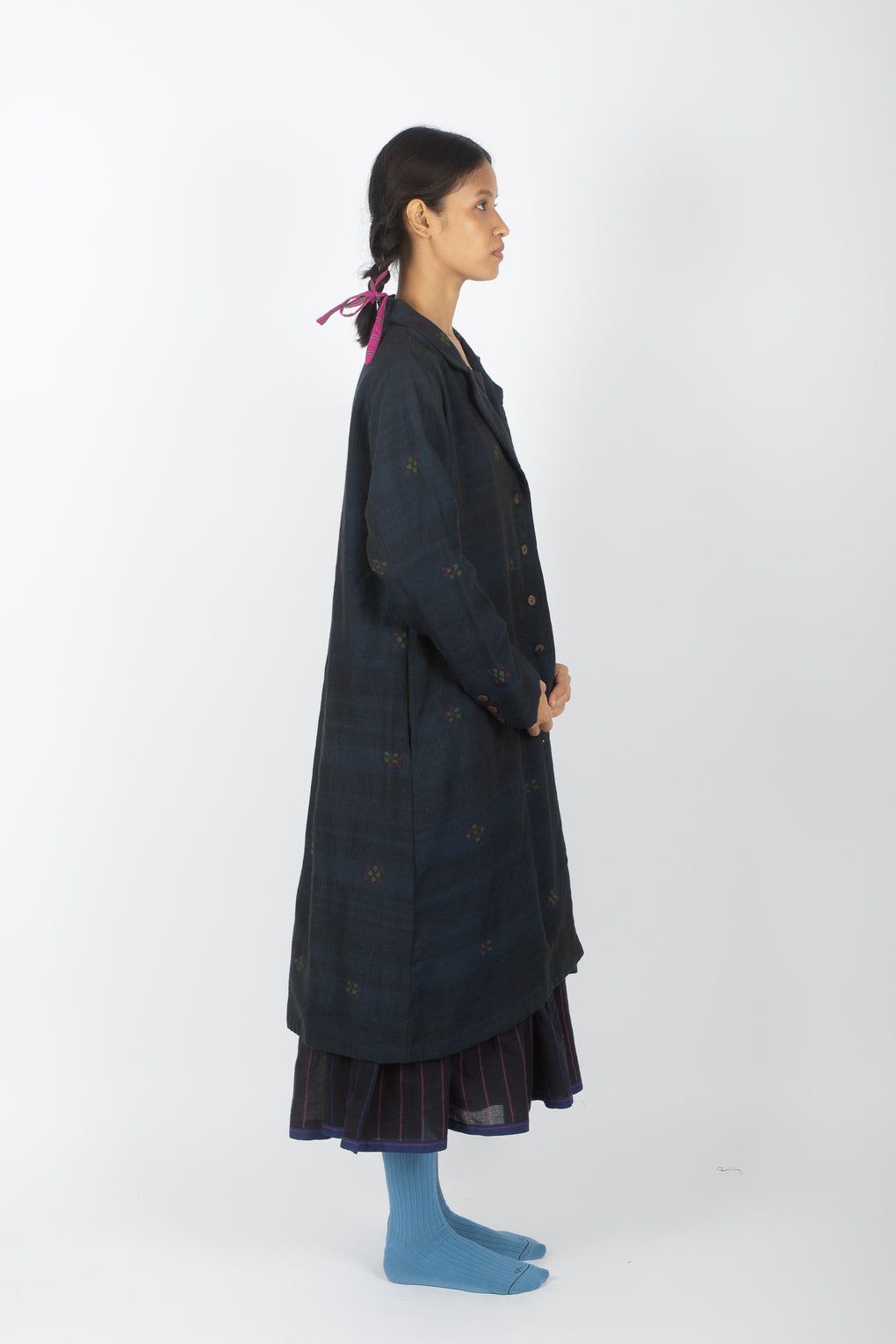 Murina: Handwoven Marino Wool Trench Coat