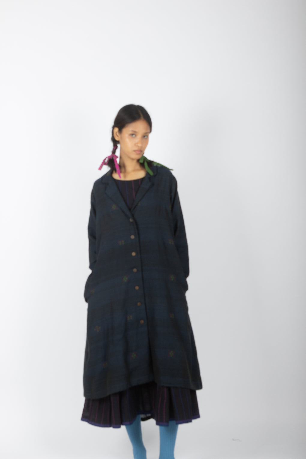 Murina: Handwoven Marino Wool Trench Coat