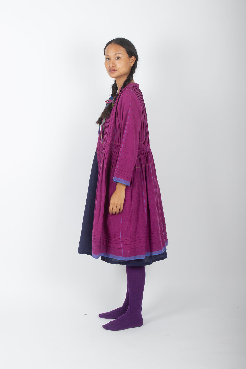 Glabrata: Organic Cotton Pleated Shrug Dress