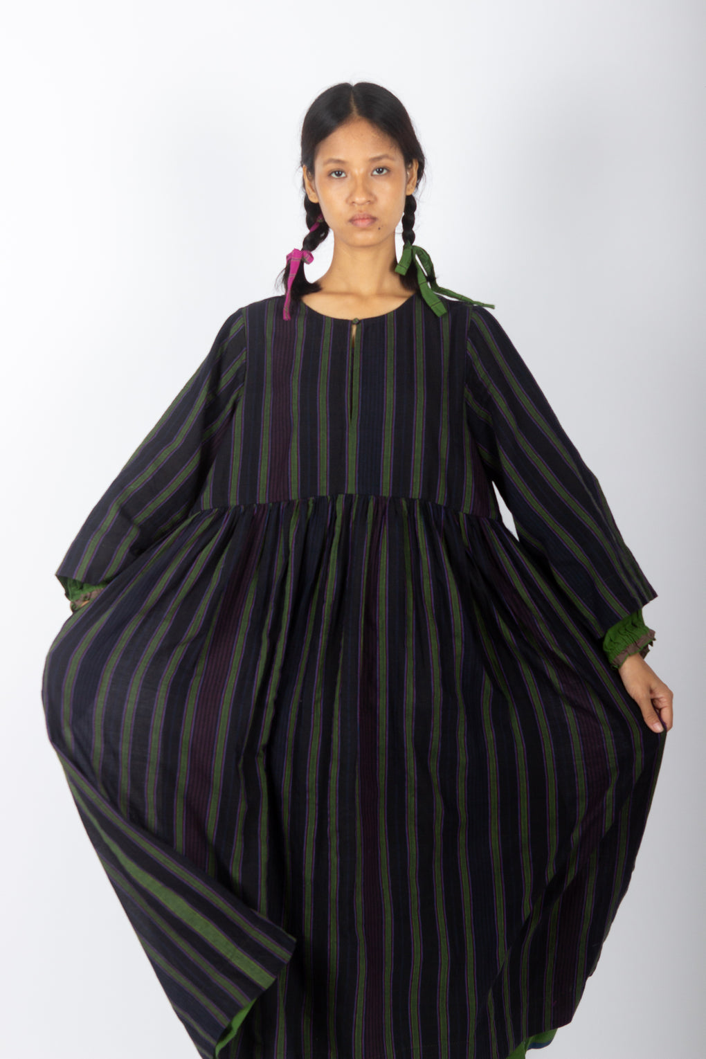 Miana: Double-Layered Handwoven Muslin Dress