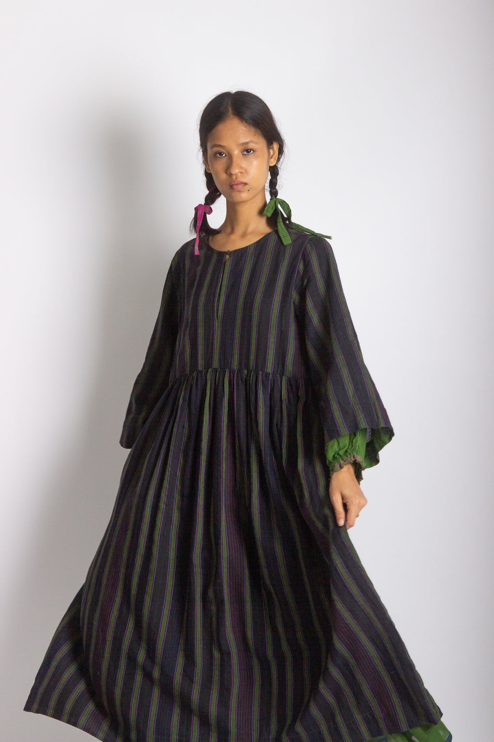 Miana: Double-Layered Handwoven Muslin Dress