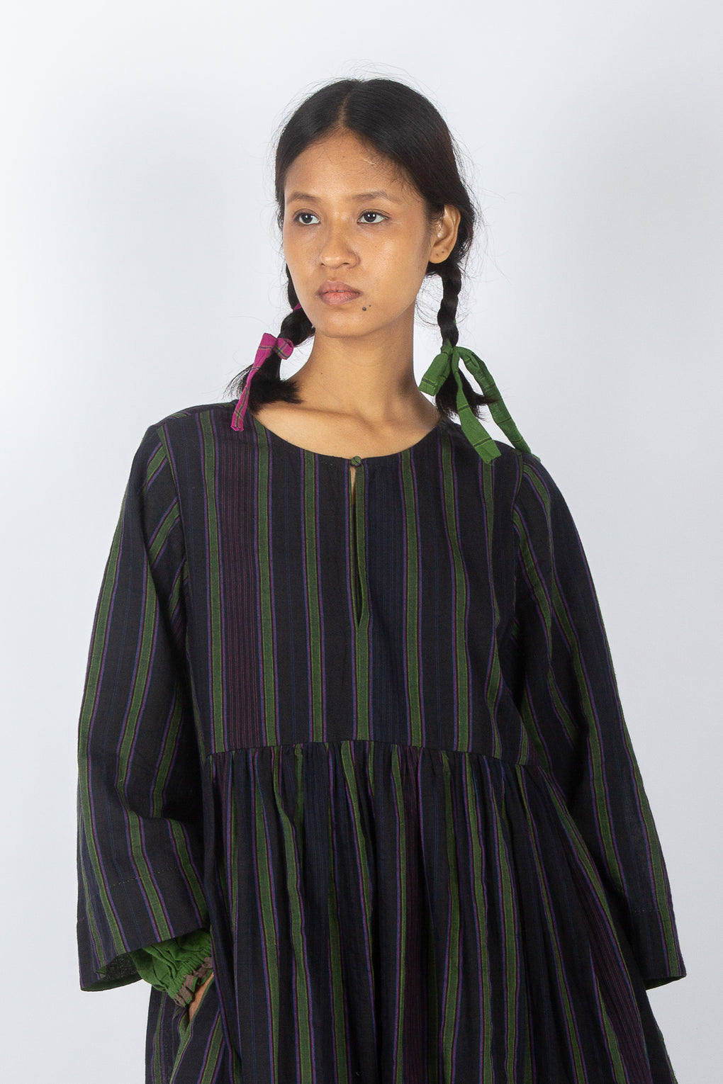 Miana: Double-Layered Handwoven Muslin Dress