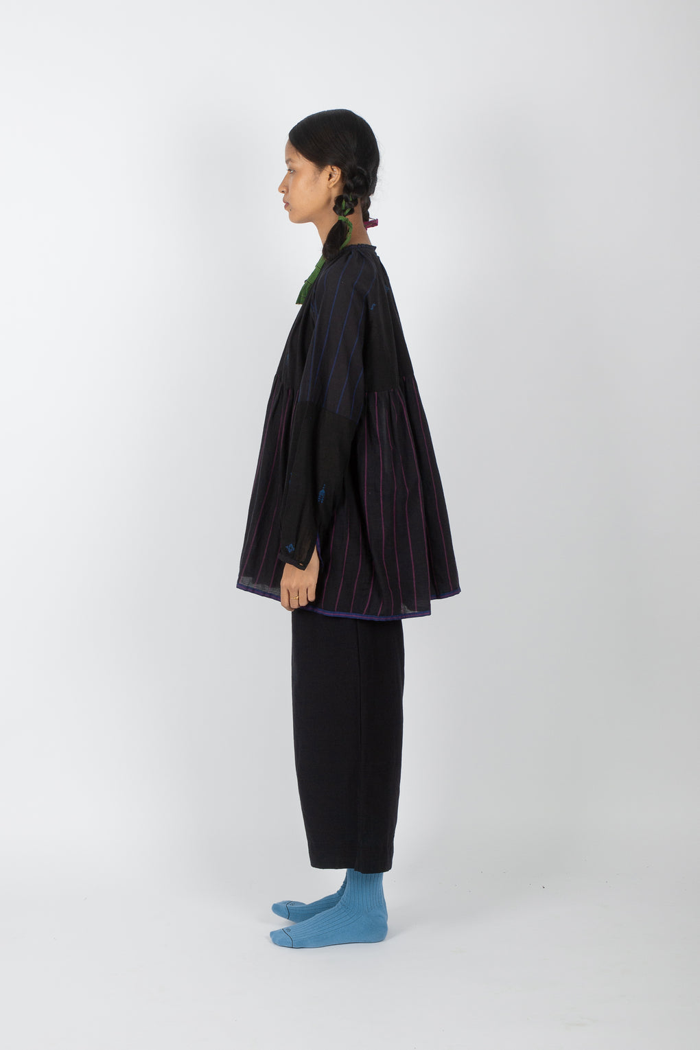 Pendula: Handwoven Jamdani Shirt Top Set