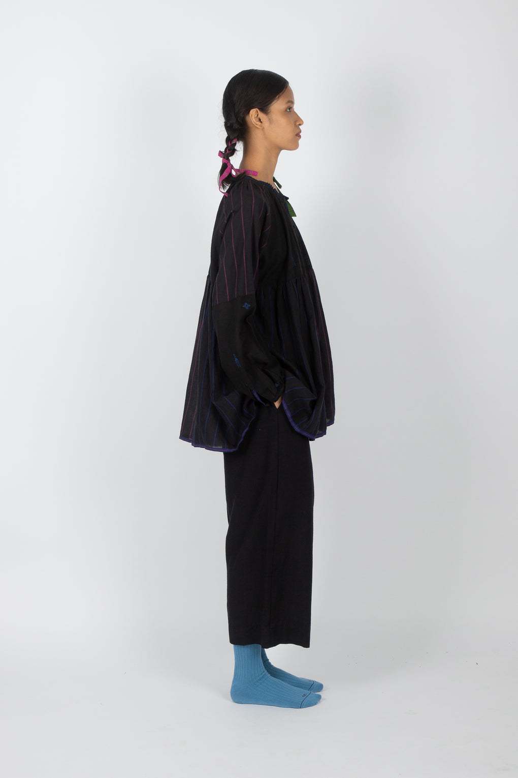 Pendula: Handwoven Jamdani Shirt Top Set