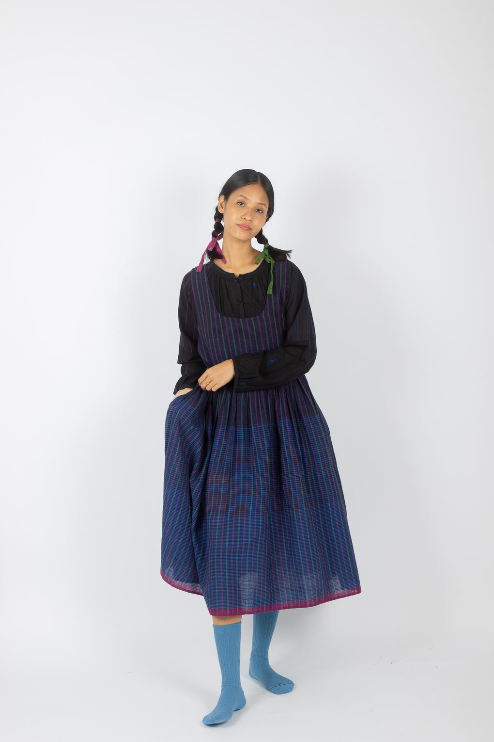 Plicata: Handwoven Organic Cotton Pinafore