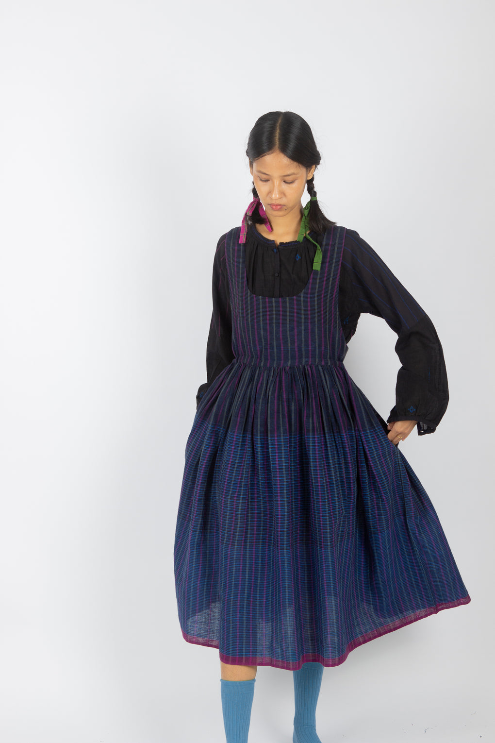 Plicata: Handwoven Organic Cotton Pinafore