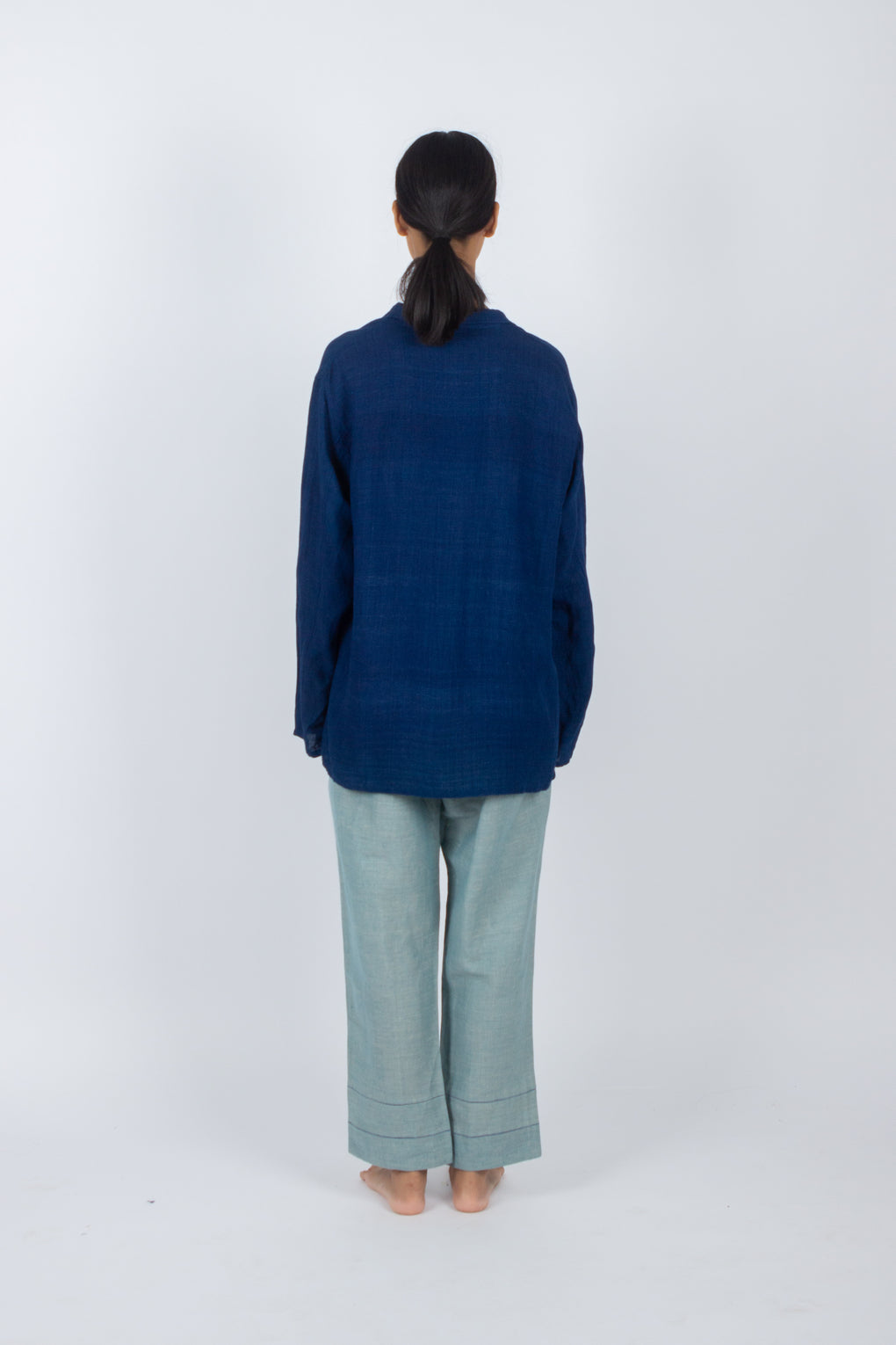 Lactarius - Hand Dyed Natural Indigo Summer Blazer