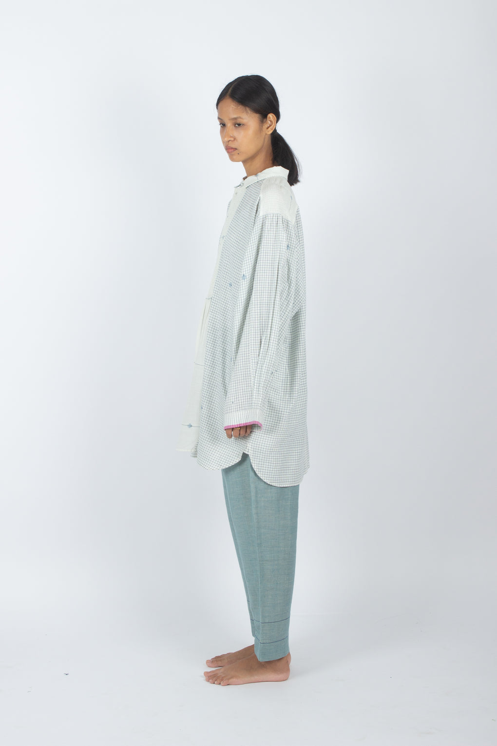 Miniata - Handwoven Jamdani Textured Loose Fit Shirt