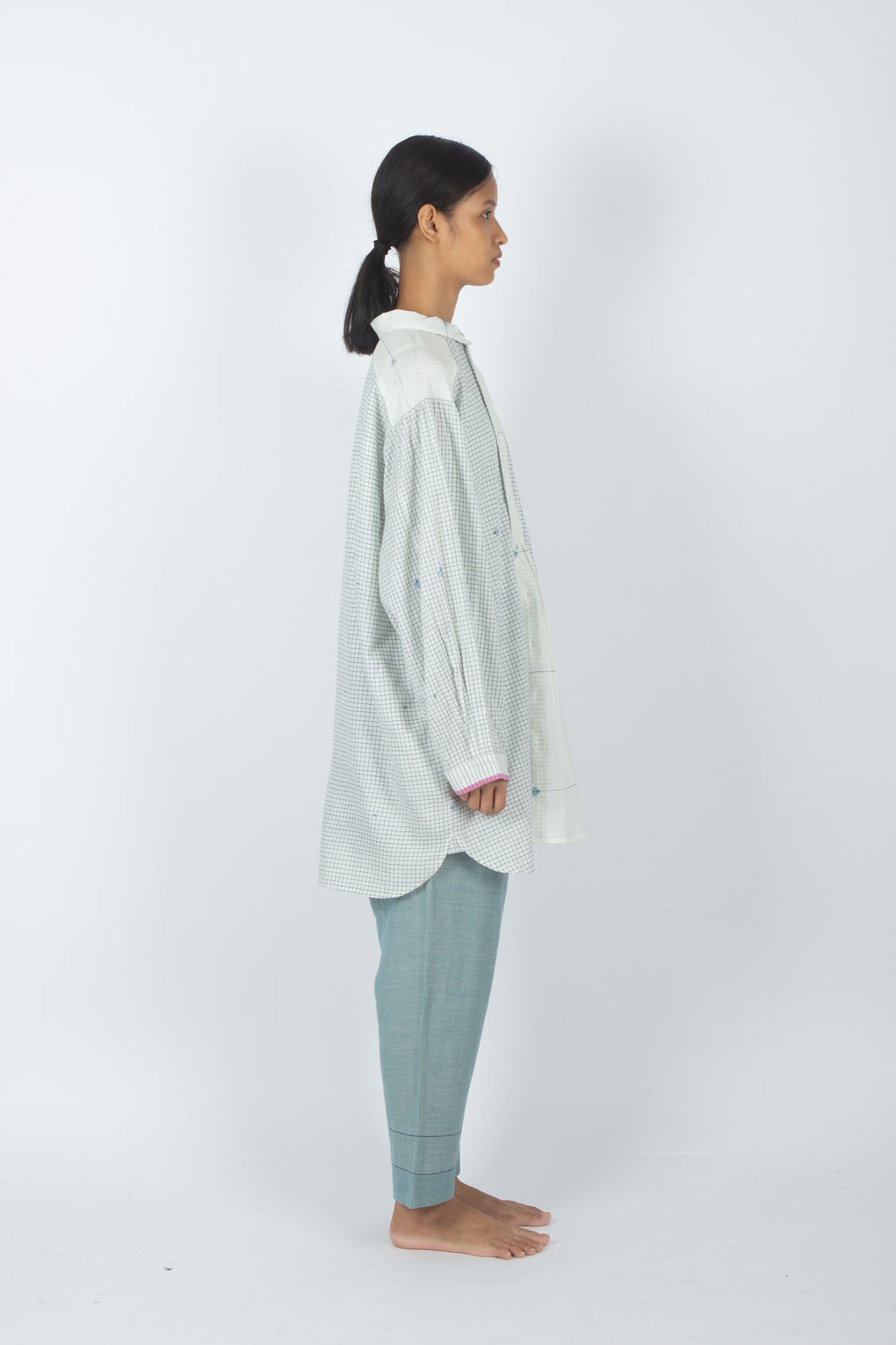 Miniata - Handwoven Jamdani Textured Loose Fit Shirt