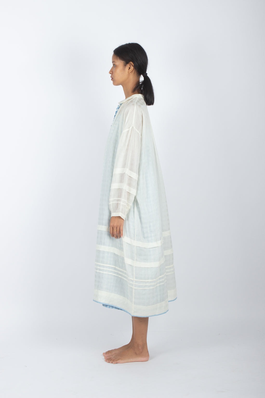 Seer Pleated Shrug Dress with slip