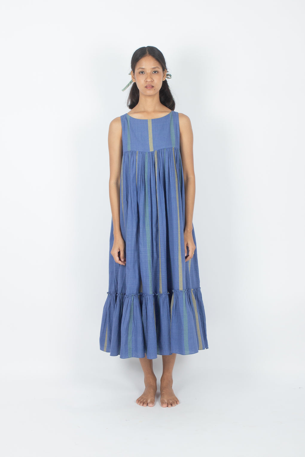 Balos - Handwoven Tierd Sleeveless Dress