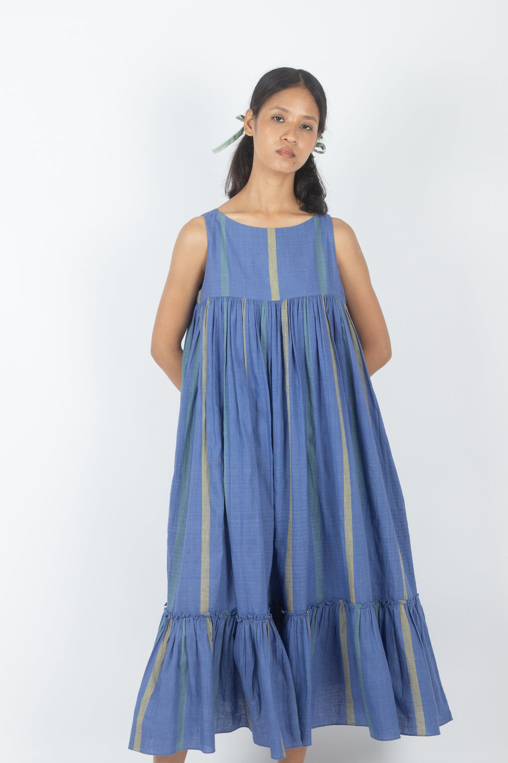 Balos - Handwoven Tierd Sleeveless Dress