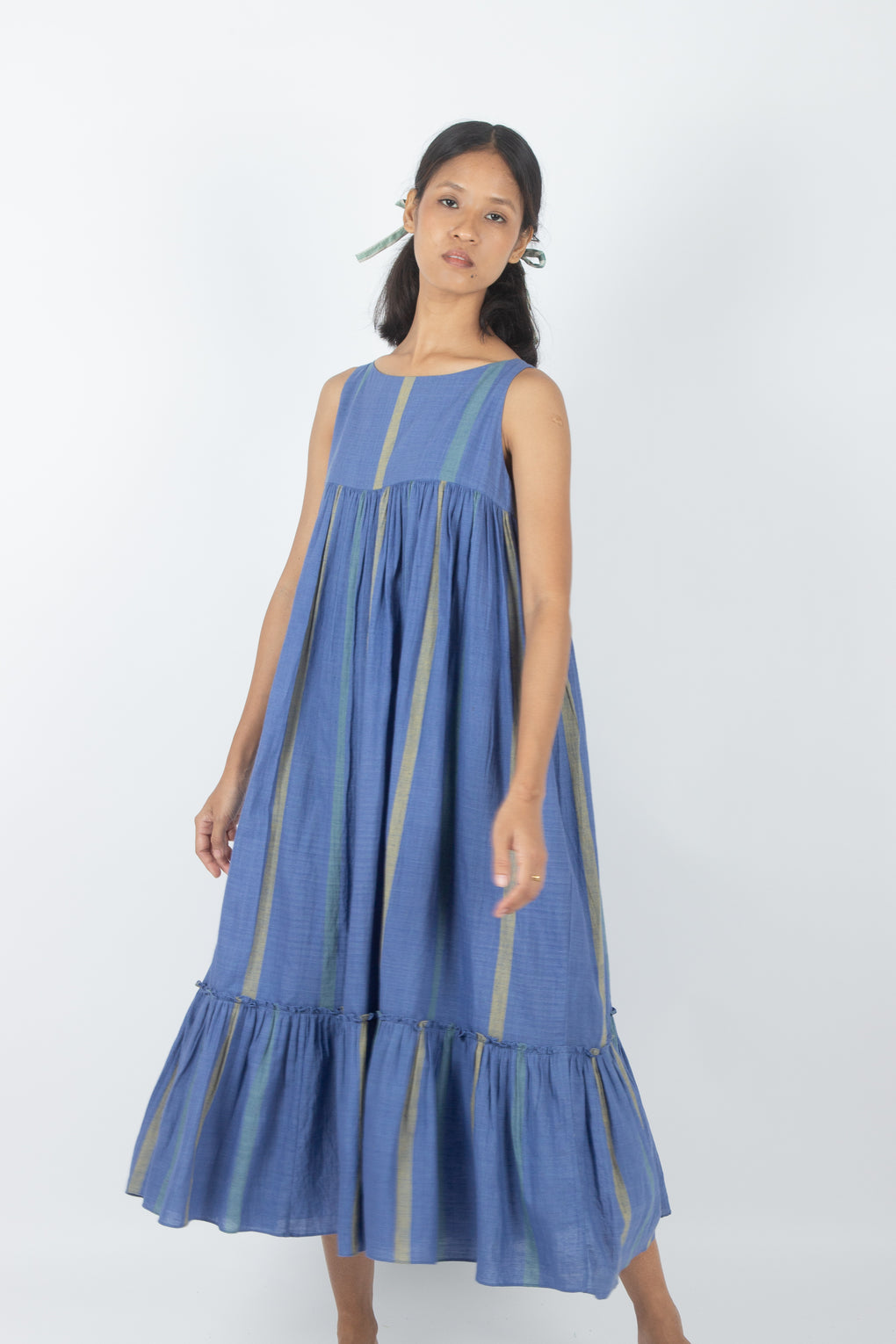 Balos - Handwoven Tierd Sleeveless Dress