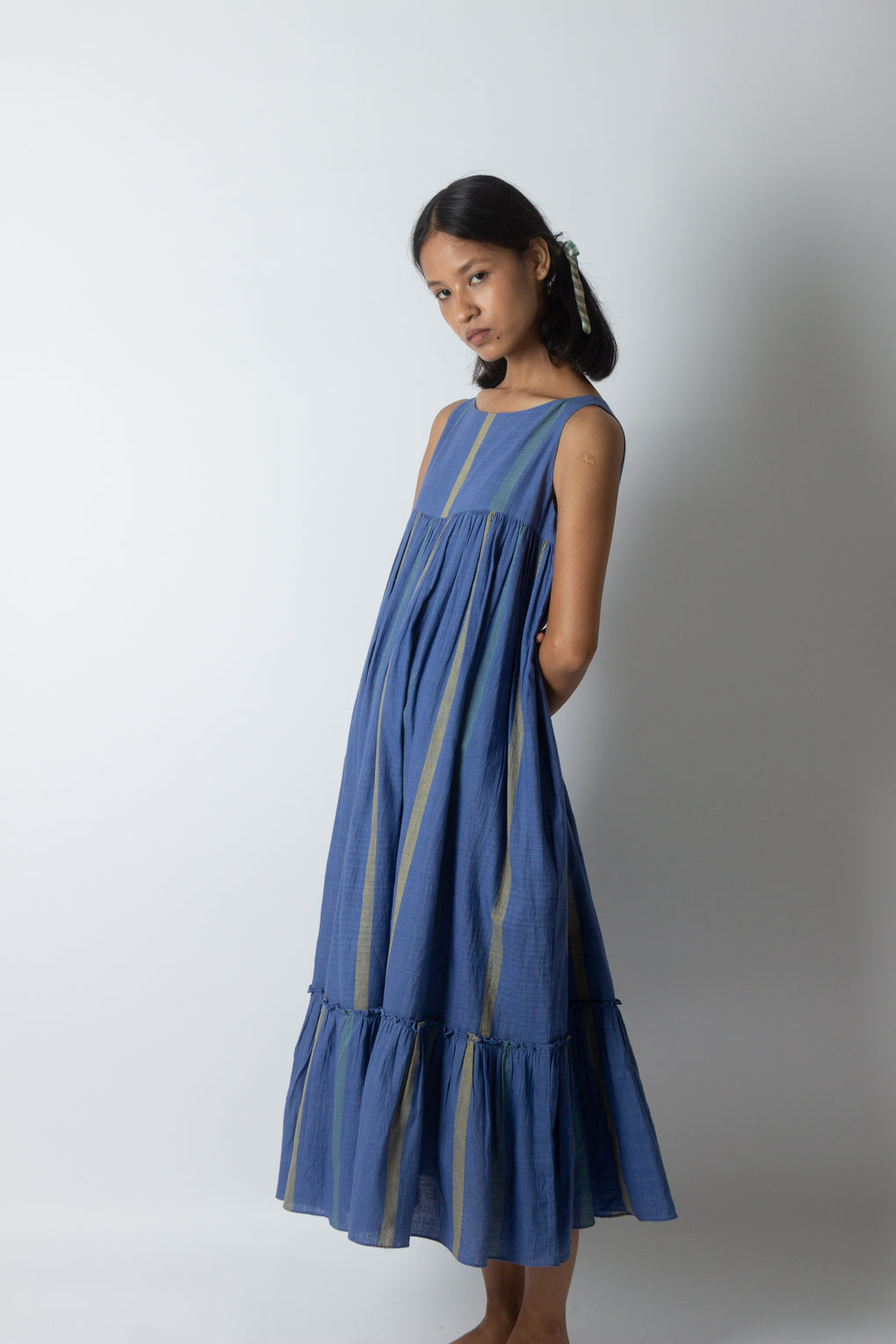 Balos - Handwoven Tierd Sleeveless Dress
