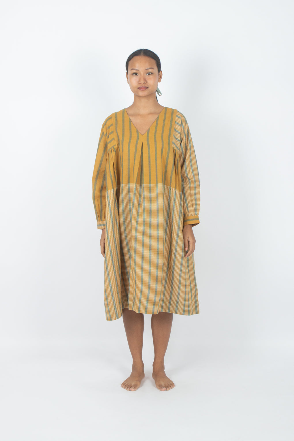 Ramla - Handwoven Relax Fit Stripe Dress