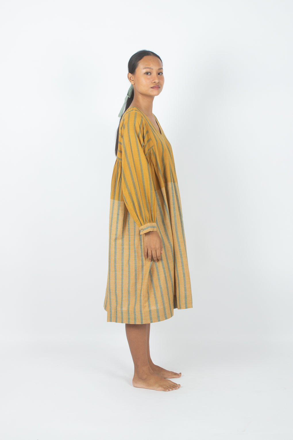 Ramla - Handwoven Relax Fit Stripe Dress