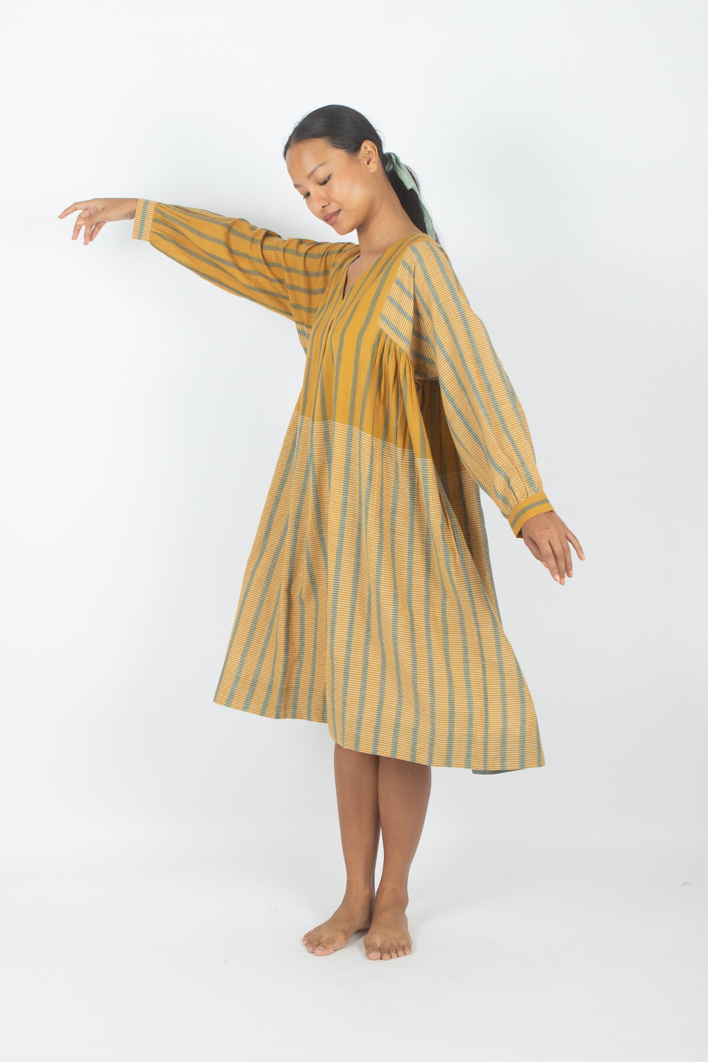 Ramla - Handwoven Relax Fit Stripe Dress