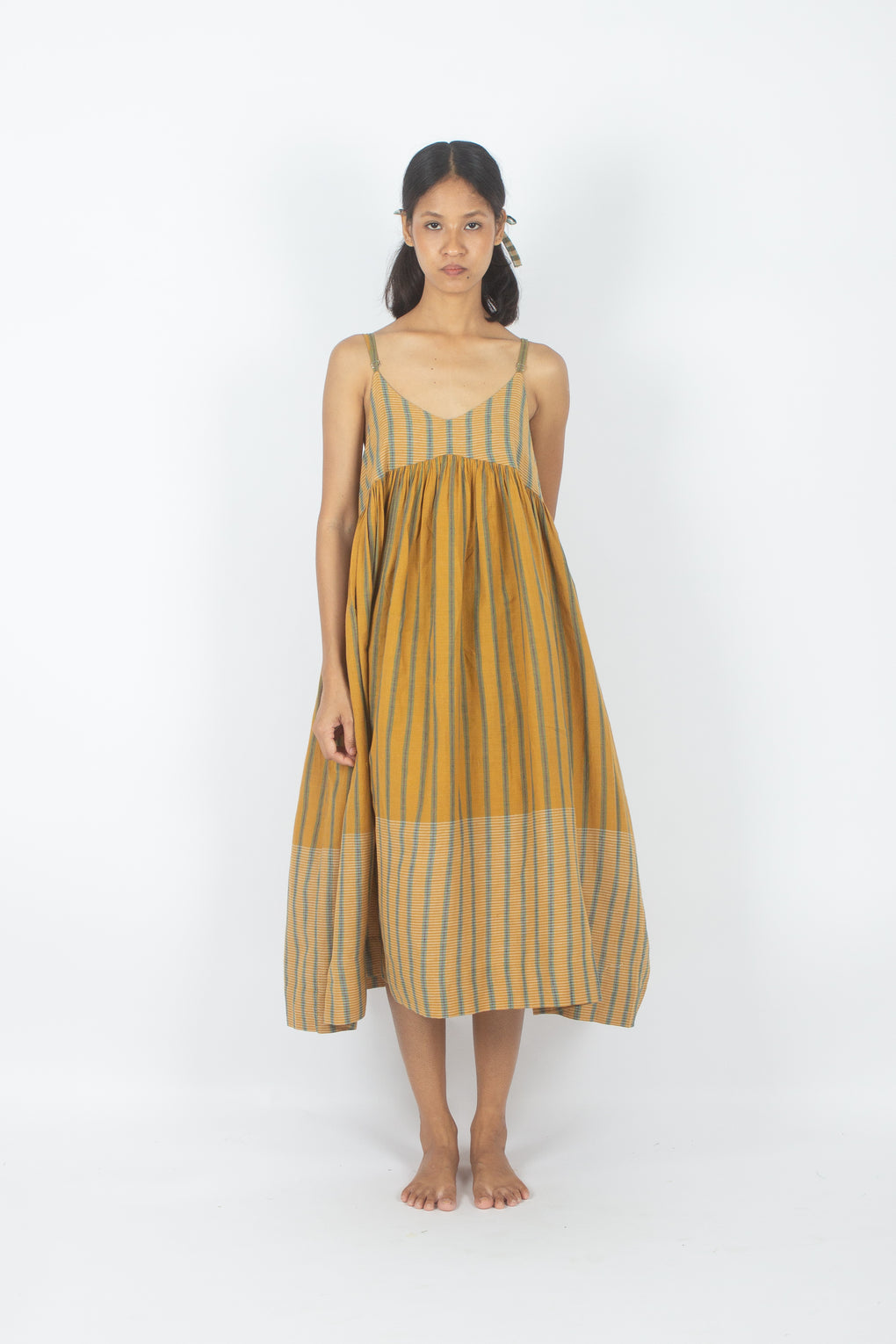 Shanshui - Engg Stripe Handloom Slip Dress
