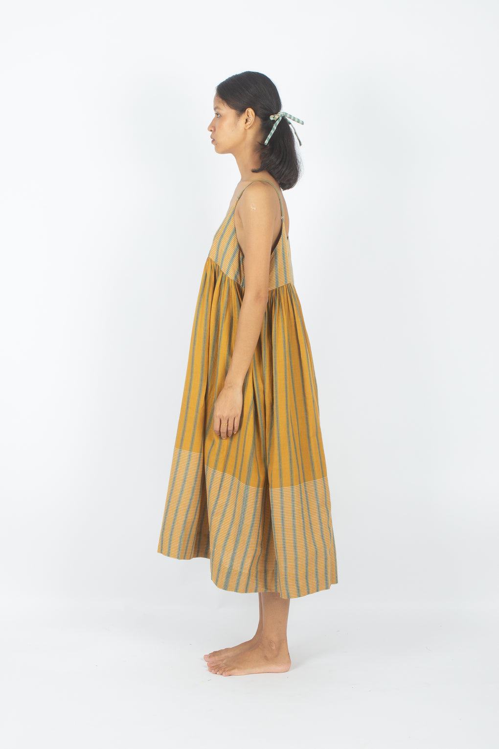 Shanshui - Engg Stripe Handloom Slip Dress