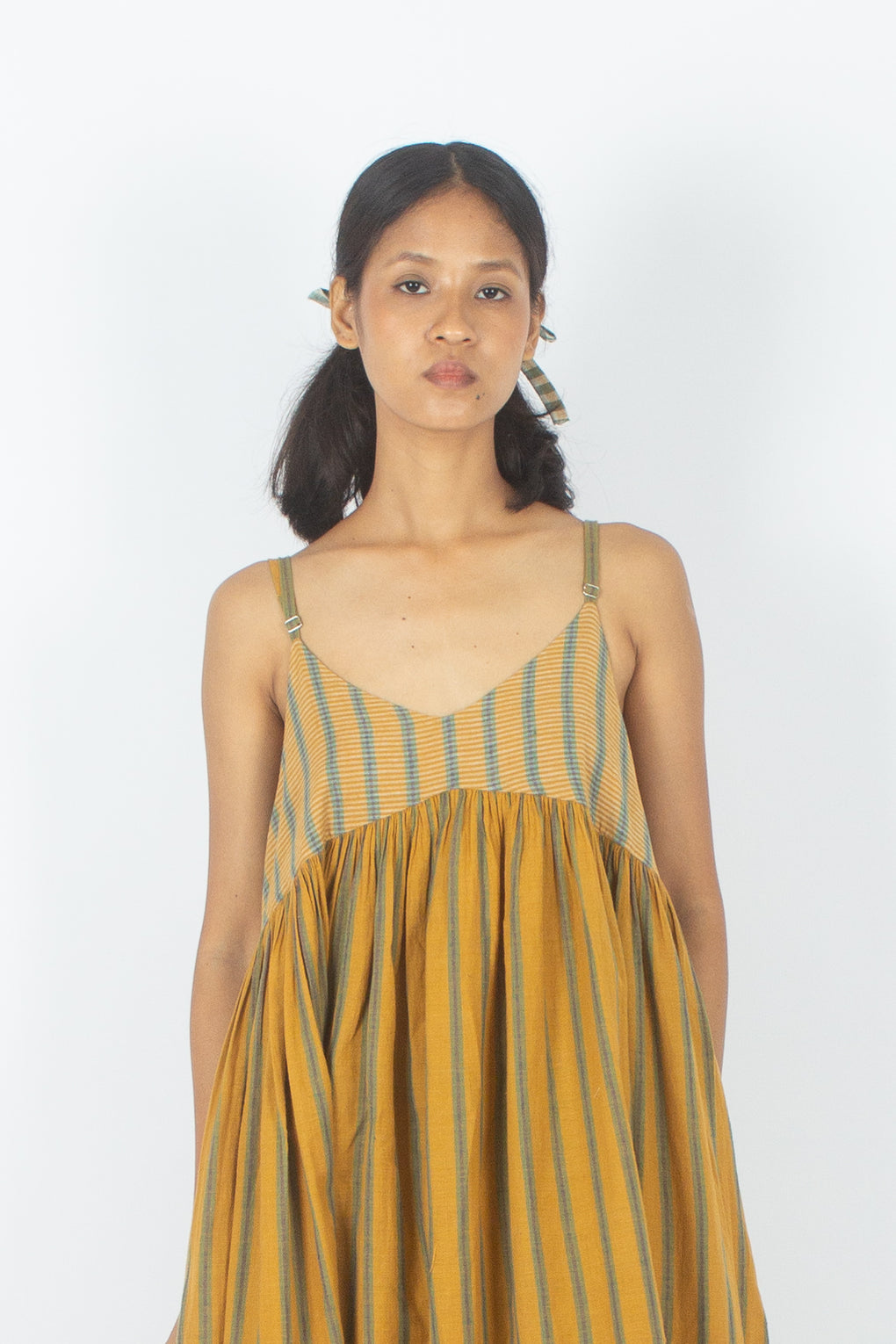 Shanshui - Engg Stripe Handloom Slip Dress