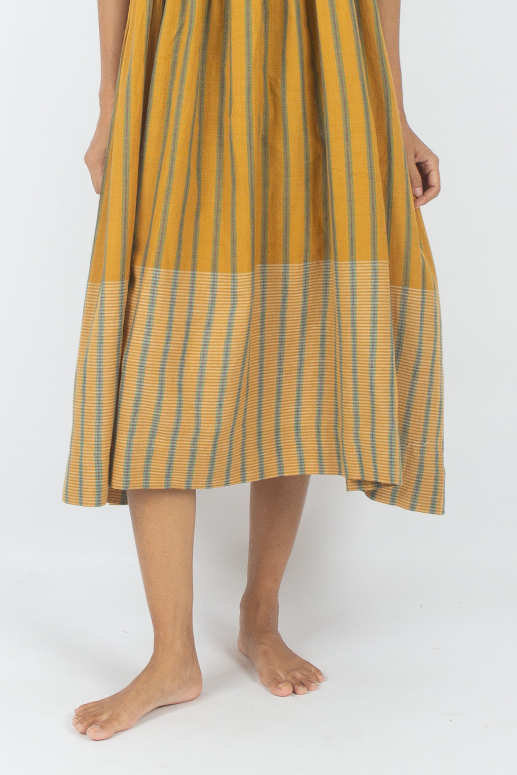 Shanshui - Engg Stripe Handloom Slip Dress