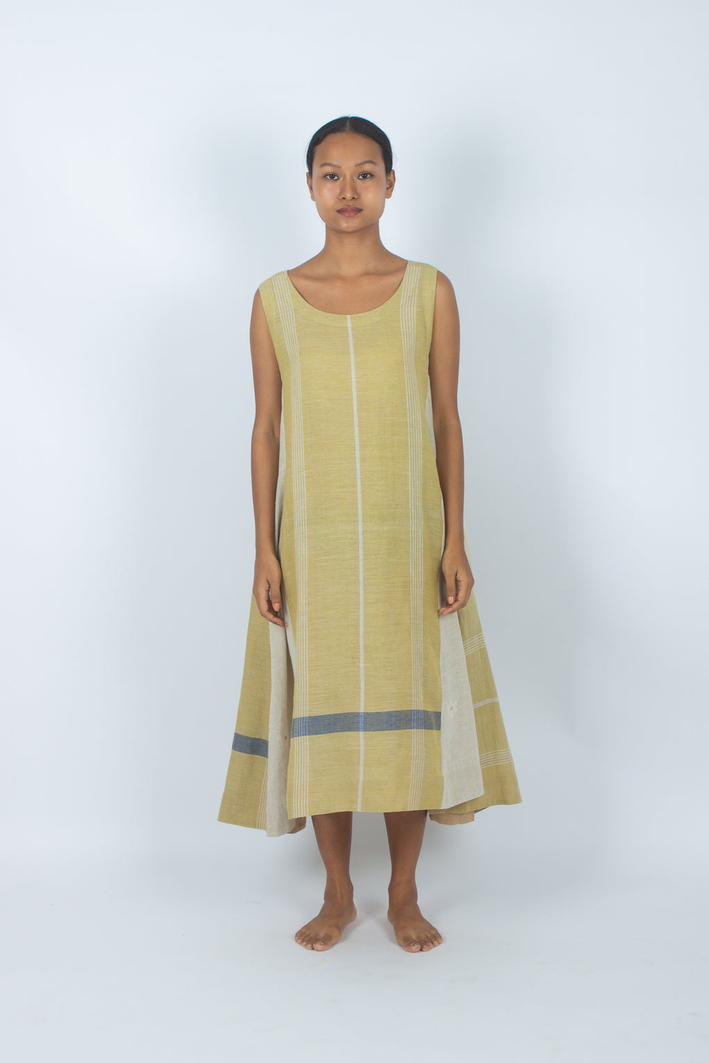 Bundoran - Sleeveless A-line Cotton Linen Dress