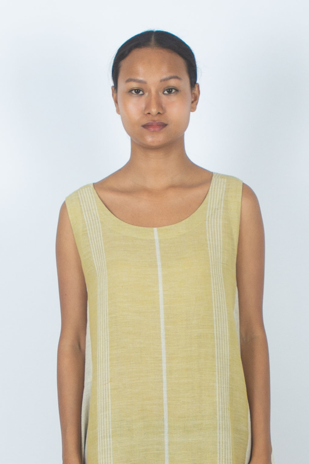 Bundoran - Sleeveless A-line Cotton Linen Dress