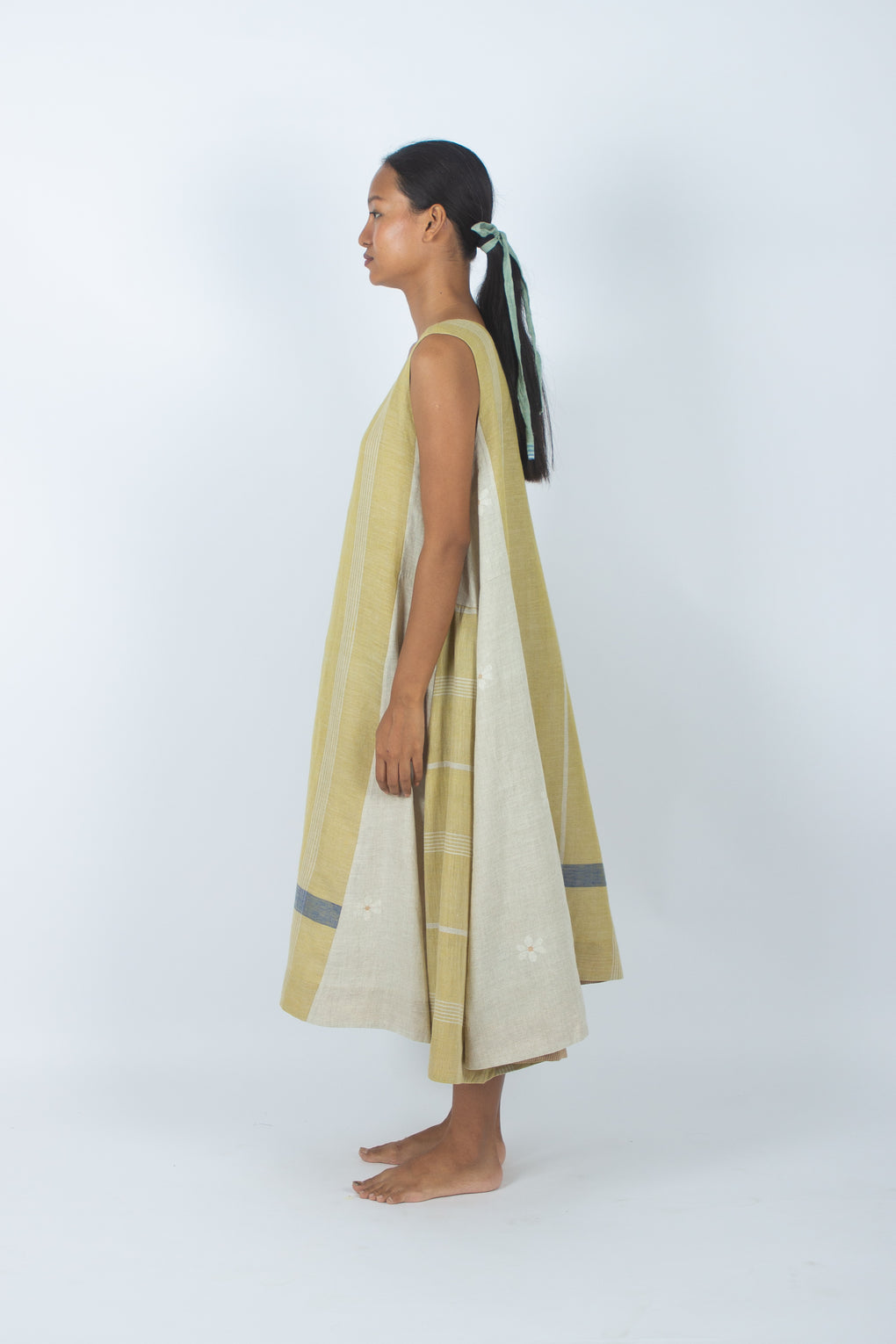 Bundoran - Sleeveless A-line Cotton Linen Dress