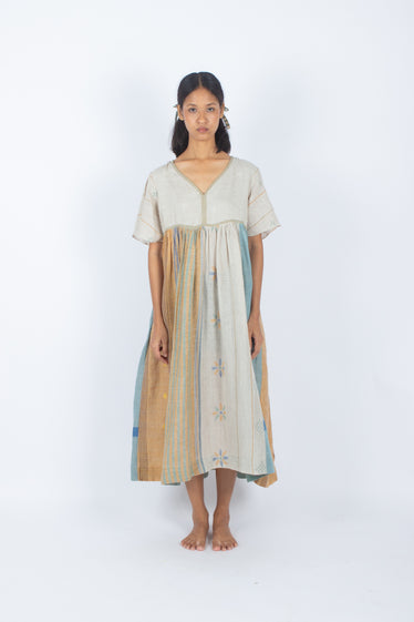 chinese dress ladies Dark grey cotton linen dress  Tulsi Online