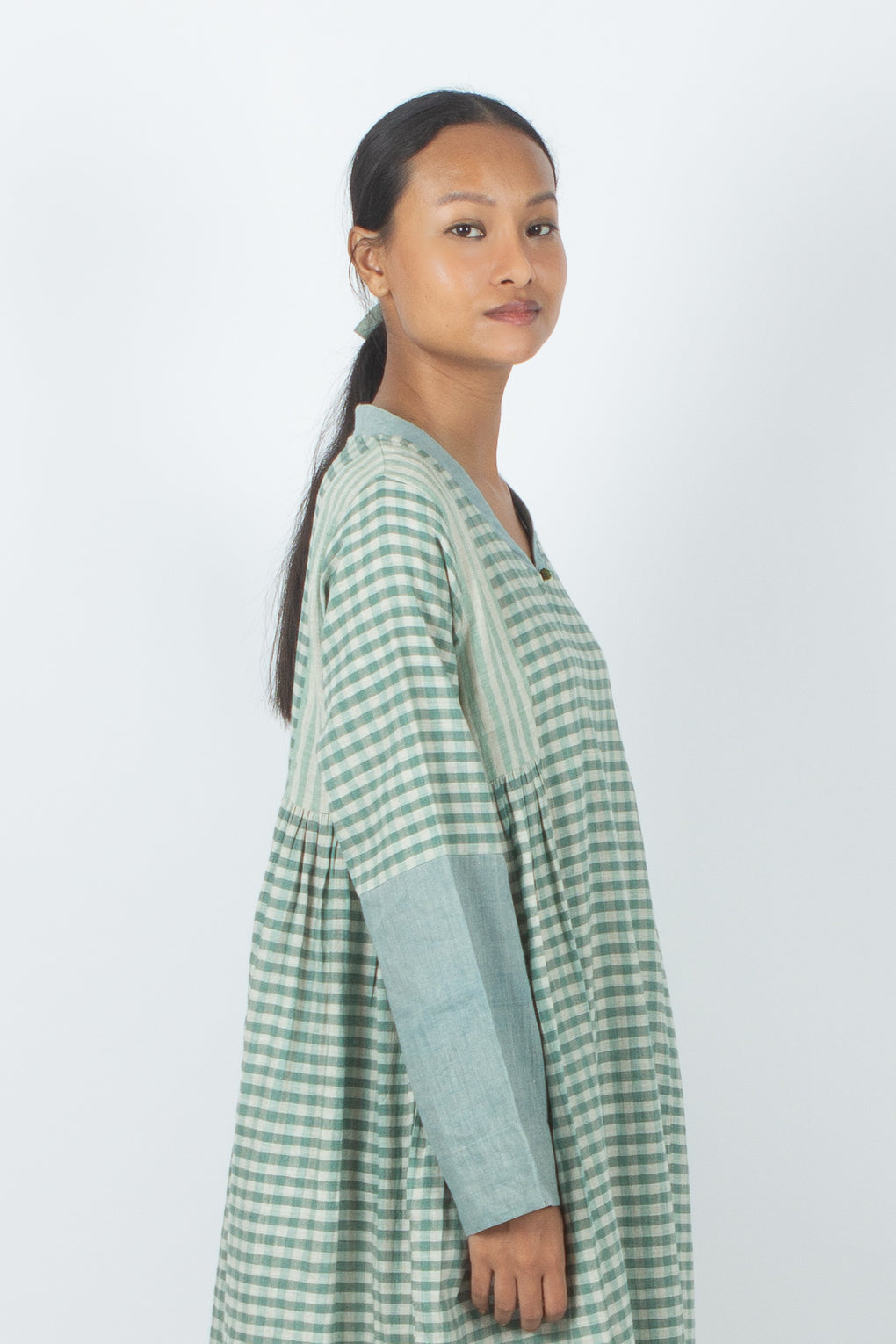 Shimei - Handwoven Cotton Linen Dress