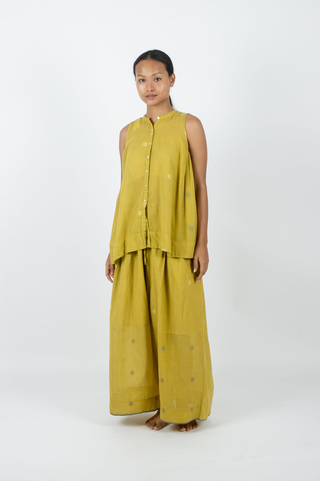 Candolim - Handcrafted Jamdani comfortable Top & Pant