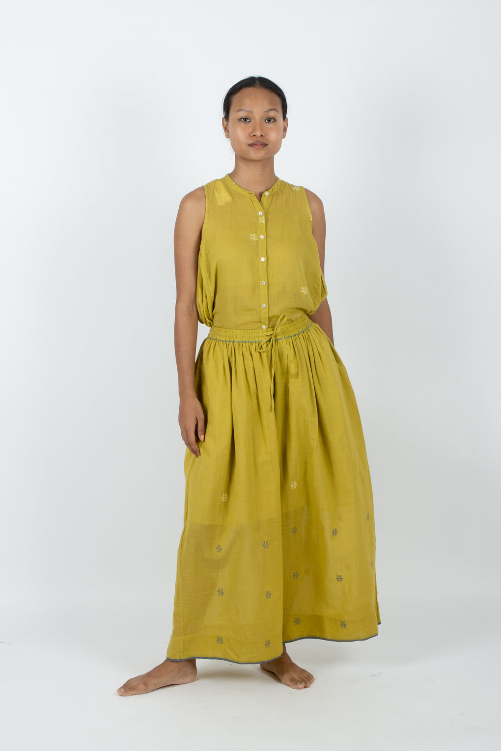 Candolim - Handcrafted Jamdani comfortable Top & Pant