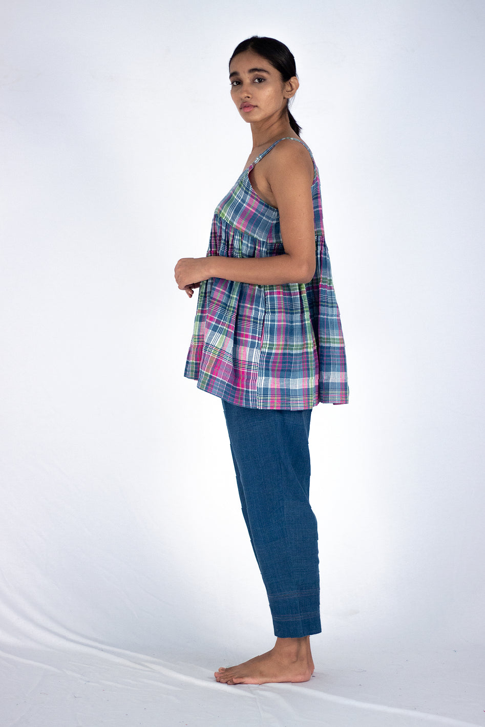 Linn - Madras check top - Karnam